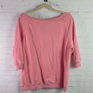Avenue Pink Cotton Blend Top